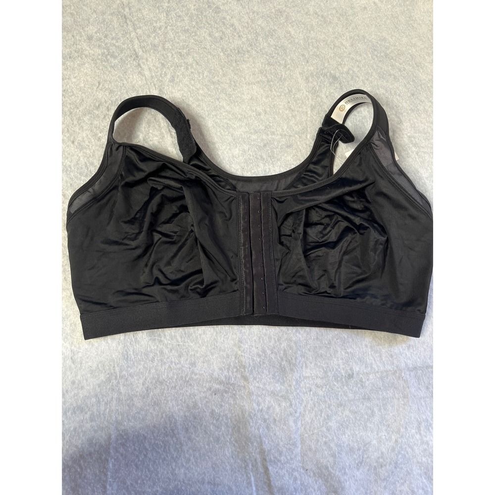DELIMIRA Full Coverage Firm Support Front Closure Bra Black 44G Comfort‎
